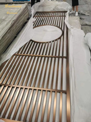 İyi fiyat MBT Renkli Saç çizgisi Paslanmaz Çelik Oda Bölücü Otel Dekorasyonu çevrimiçi