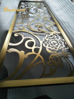 İyi fiyat MBT Paslanmaz Çelik Oda Bölücü 0.3mm Otel Dekorasyonu Özel Boyut çevrimiçi