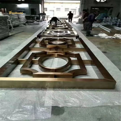 İyi fiyat 201 304 Paslanmaz Çelik Oda Bölücü Otel Dekorasyonu Özel Boyut çevrimiçi