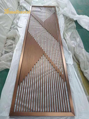 İyi fiyat Özelleştirilebilir Boyut Paslanmaz Çelik Otel Dekorasyonu Oda Bölücü 201 304 çevrimiçi