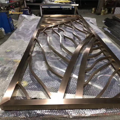 İyi fiyat Dekorasyon MBT Bronz Bakır Paslanmaz Çelik Oda Bölücü 3.0mm Kalınlığı çevrimiçi