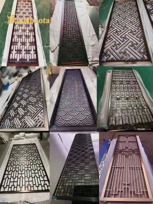 İyi fiyat Birçok Stil Gül Altın Bronz Altın Renkli Paslanmaz Çelik Oda Bölücü Dekorasyonu Otel, Ev çevrimiçi