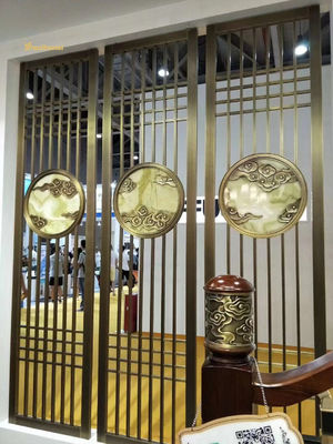 SS304 201 Saç çizgisi paslanmaz çelik ekran dekorasyonu Otel, Duvar, Restoran