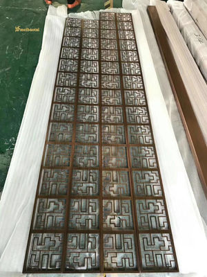 İyi fiyat Bronz PVD Kaplı 304 Paslanmaz Çelik Oda Bölücü çevrimiçi