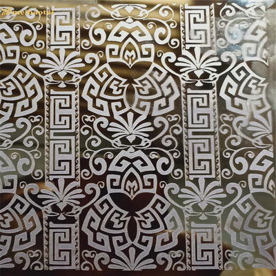 Asansör Dekorasyonu İçin 304 Kalite Ayna Etch Paslanmaz Çelik Levha 1219x2438mm