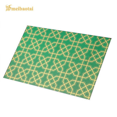 İyi fiyat EN Standart Çizilmiş Paslanmaz Çelik Yaprak Yeşil Siyah Plating 1219x3048mm Boyut ve 70 Mikron PVC Film çevrimiçi