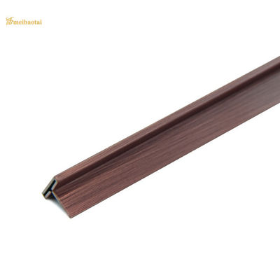 Antika Kırmızı Bronz Rengi T10 Paslanmaz Çelik Taş Ekipmen - 304 Sınıfı T10X3048mm Boyutu ile