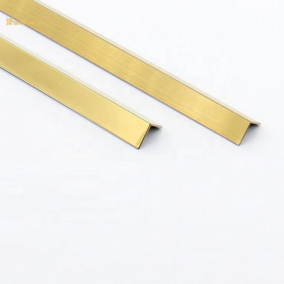 İyi fiyat 2438mm Paslanmaz Çelik Duvar Paneli Trim T Şekli Gül Altın Pvd Renk çevrimiçi