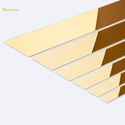 İyi bir fiyat. 0.55mm Kalınlık SS304 Ayna Paslanmaz Çelik Karo Trim Yuvarlak Kenar çevrimiçi