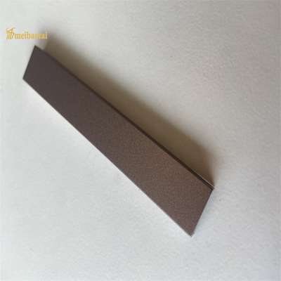 Kumlanmış Paslanmaz Çelik Kiremit Trim Metal U Profiller 0.75mm Kalınlık