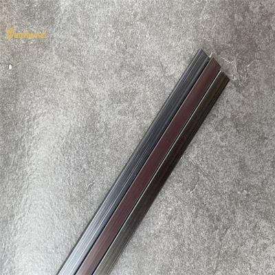 U Şekli Paslanmaz Çelik Kiremit Trim Siyah Saç Çizgisi Bitmiş Uzunluk 2438-3048MM