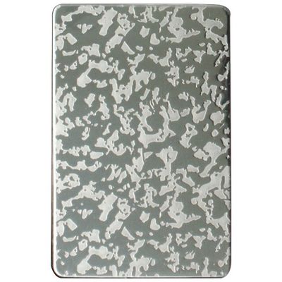 Dekoratif duvar panelleri için çift PVC filmi ile 4x8 Boyut 304 Paslanmaz Çelik Çubuklu Yaprak