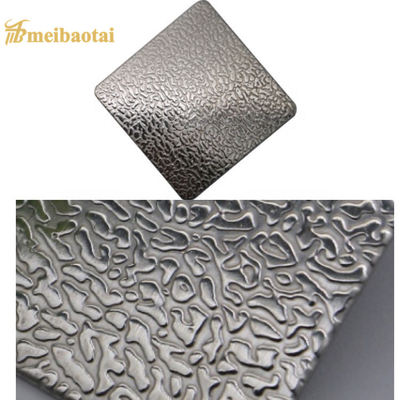 Dekoratif Duvar için 0.55mm Kalınlık Kabartmalı Paslanmaz Çelik Sac