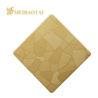 Tavan için Kabartmalı 316L Paslanmaz Çelik Sac Buz Bambu Desen