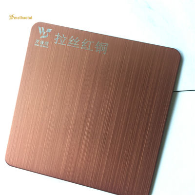 İyi fiyat JIS Standart Bronz Renk Kaplamalı 0.65mm Kalınlık Mimari Dekorasyon için Saç Çizgisi Paslanmaz Çelik Sac çevrimiçi
