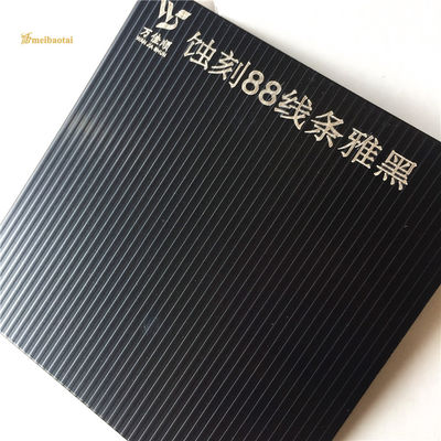 İyi fiyat Asansör Dekorasyonu İçin Siyah No.88 Çizgi Desenli 304 Kalite Çift PVC Film Kaplı Paslanmaz Çelik Levha çevrimiçi
