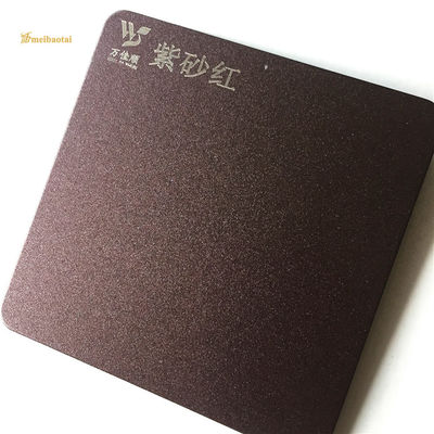 İyi fiyat Brushed 201 Paslanmaz Çelik Mutfak Duvar Levhaları Mor ve Kırmızı Anti - Parmak İzi çevrimiçi